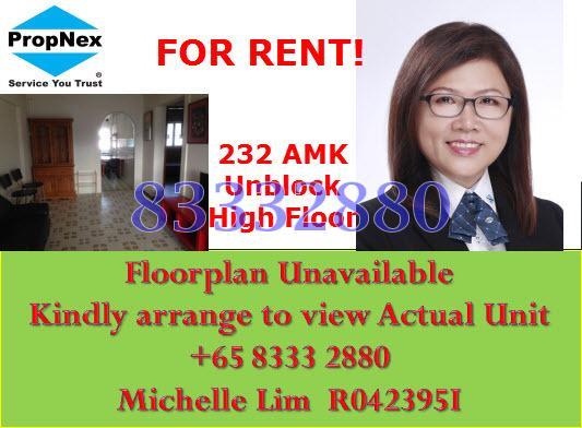 Blk 232 Ang Mo Kio Avenue 3 (Ang Mo Kio), HDB 3 Rooms #171941302